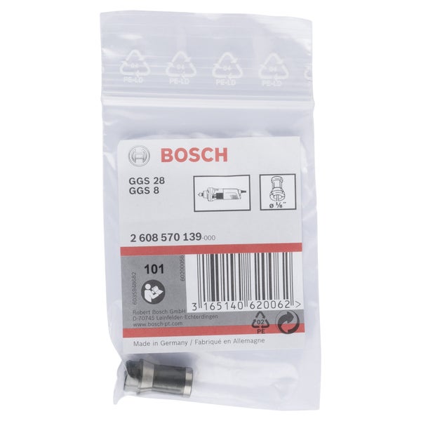 Bosch Spannzange ohne Spannmutter, 1/8, für Bosch-Geradschleifer - 2608570139