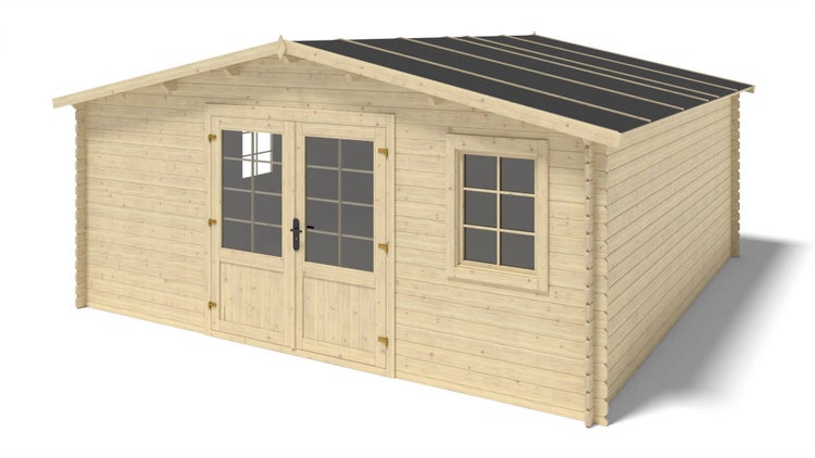 Gartenhaus, Gerätehaus 25m2 - 5x5m - 28mm