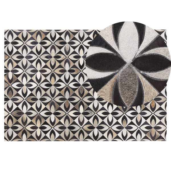 Teppich ISHAN Bunt 140 x 200 cm Echtleder