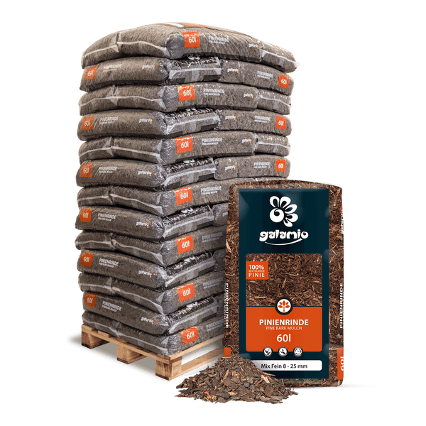 Galamio Rindenmulch Pinie Mix Fein 60l x 39 Sack 2340l Palette