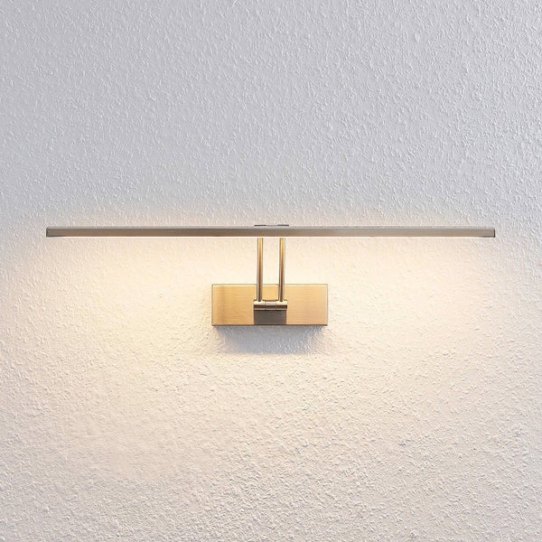 Lucande LED Wandleuchte, Wandlampe Innen Thibaud (Modern) in Alu aus Metall (1 flammig ) - Bilderleuchte Wandstrahler Wandbeleuchtung Schlafzimmer / Wohnzimmer Wohnzimmerleuchte