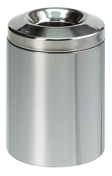 Brabantia Feuerlöschender Papierkorb 7 Liter HxBxT 27,7 x 20,7 x 20,7 cm Edelstahl Glänzend