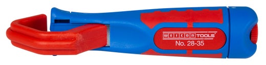 WEICON Kabelmesser No. 28-35 | mit  2-Komponenten-Griff  und glasfaserverstärktem Kunststoffbügel | Arbeitsbereich 28 - 35 mm Ø | 1 Stück