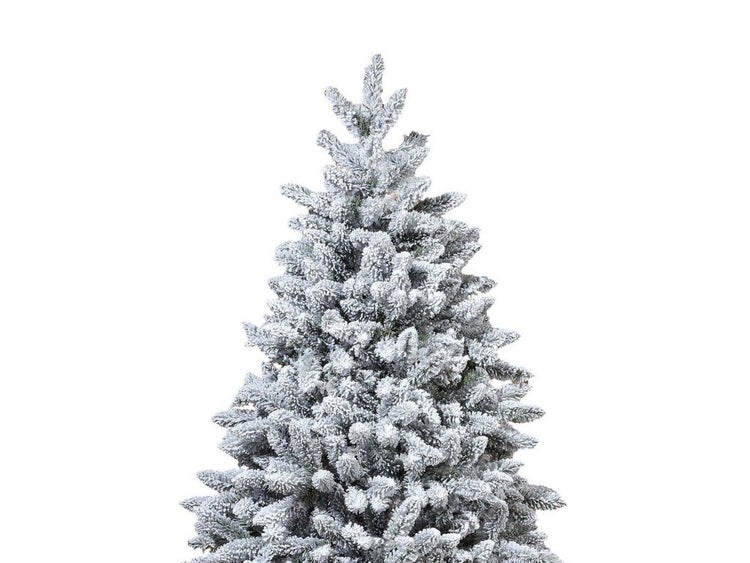 Künstlicher Weihnachtsbaum mit künstlicher Schneebeschichtung und dichten Nadelzweigen