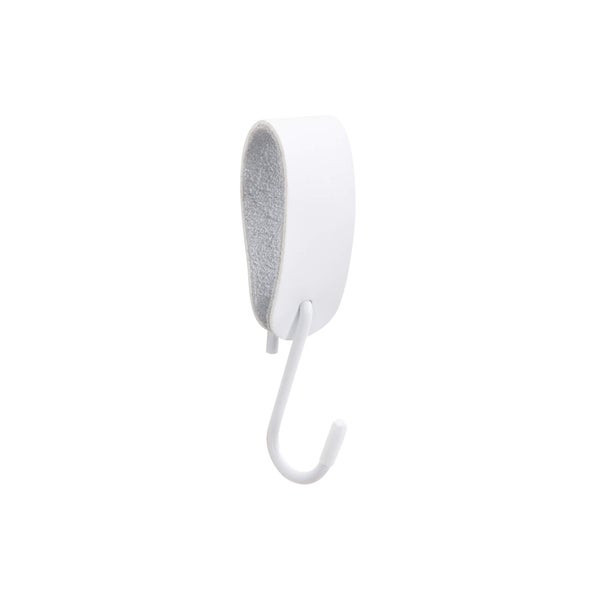 Home Deluxe - S-Haken SHAPE - 11 x 3 x 4 cm, Eisen mit PU- Leder, inkl. Doppelnaht I Kleiderhaken Kleiderbügel Garderobenhaken Kleideraufhänger - Variantenauswahl