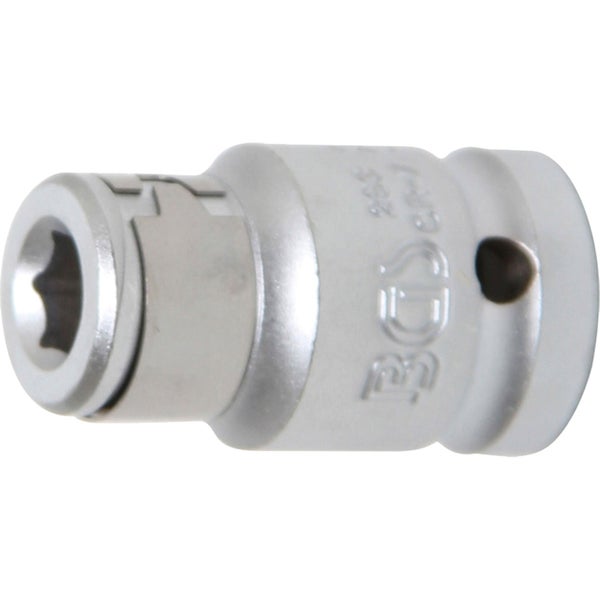 BGS Bit-Adapter mit Haltekugel Innenvierkant 12,5 mm (1/2) Innensechskant 8 mm (5/16) - 293