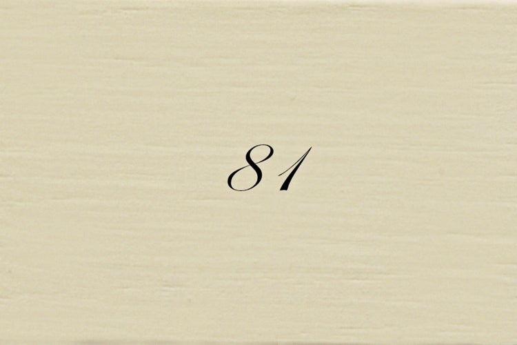 Nummer 81 auf hellem Untergrund