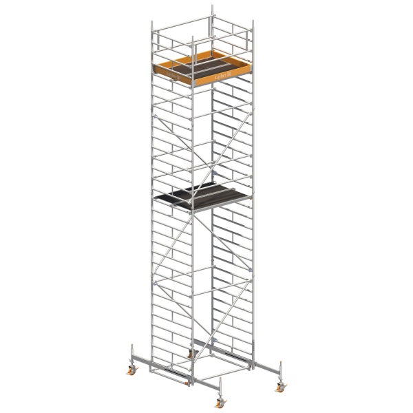 Rollgerüst mit zwei Arbeitsplattformen