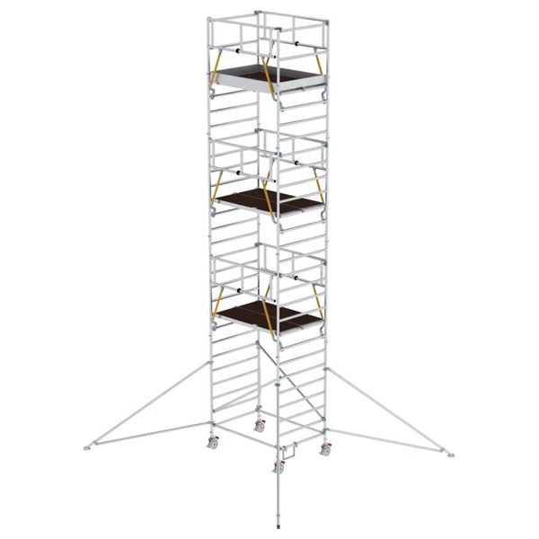 MUNK Rollgerüst SG mit Doppelplattform 1,35x1,80m und Ausleger 9,55m AH
