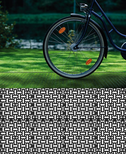 BigDean16x Rasengitter Paddockplatte SCHWARZ 50x50 cm Reitplatzmatten Rasenmatten Rasenwaben Kiesgitter Parkplatzrasen 4 m²