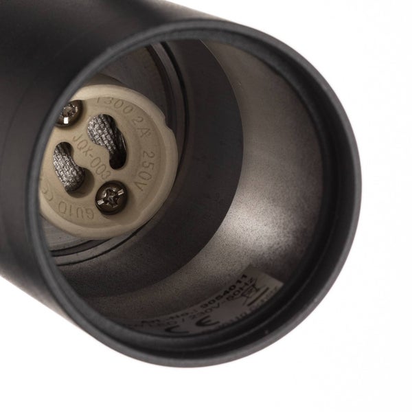 PRIOS Stromschienenleuchte Jorell (Modern) in Schwarz aus Aluminium (5 flammig, GU10) - 1-Phasen Stromschiene Stromschienenstrahler Wohnzimmerleuchte
