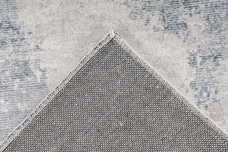 Flachflor Teppich Yara Grau Vintage 120 x 170 cm