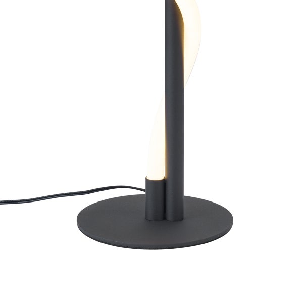 Schreibtischleuchte mit LED Lichtelement und runder Basis