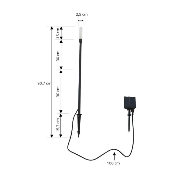 Lindby LED Balian (Modern) in Schwarz aus Aluminium (1 flammig, )