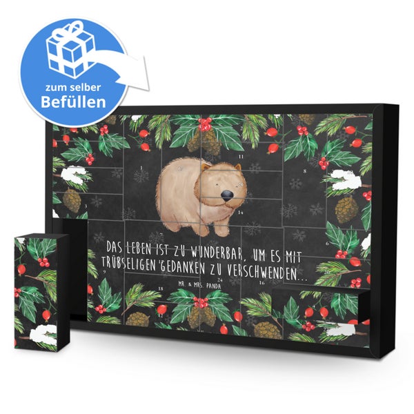 Mr. & Mrs. Panda Befüllbarer Adventskalender Wombat - Schwarz
