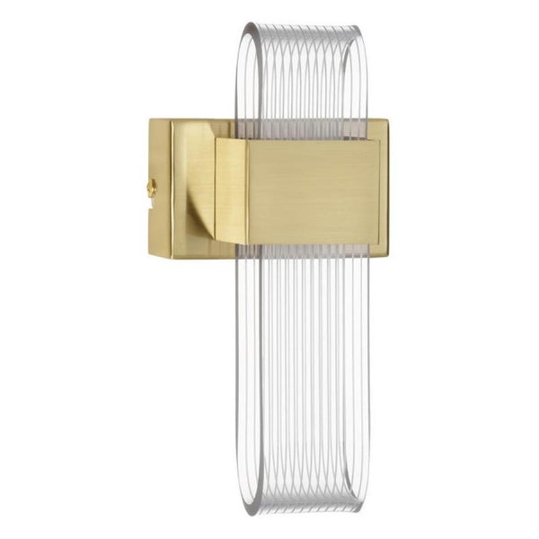 LED Wandleuchte Argo in Transparent und Gold 10W 413lm