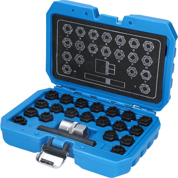 BRILLIANT TOOLS Felgenschloss-Sortiment für Audi 22tlg. - BT691360