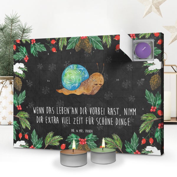 Mr. & Mrs. Panda Duftkerzen Adventskalender Schnecke Sir - Schwarz