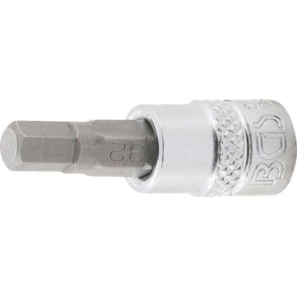 BGS Bit-Einsatz Antrieb Innenvierkant 6,3 mm (1/4) Innensechskant 7/32 - 2744