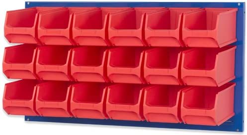 PROREGAL Trägersystem Blaue Systemplatte für Sichtlagerboxen HxBxT 50 x 100 x 2 cm Trägerplatte Wandhalterung Kleinteileaufbewahrung