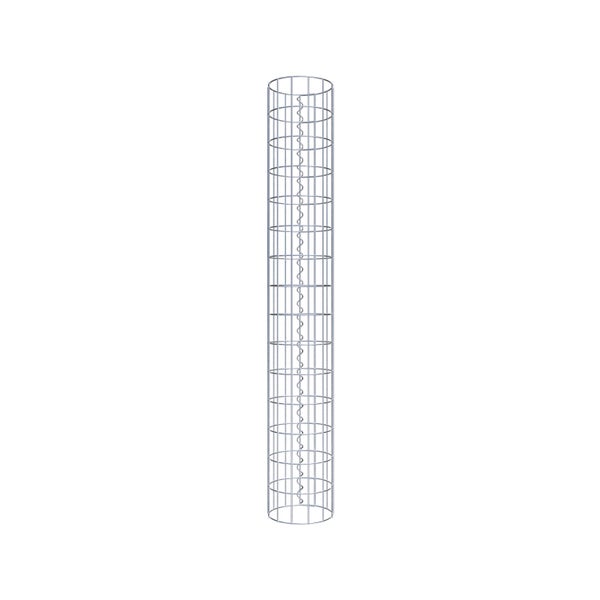 Gabionensäule Durchmesser 22 cm, MW 5 x 10 cm rund - Höhe: 1,50 m