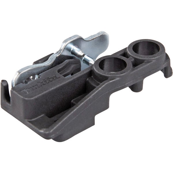 Makita Führungsschienen-Verbinder aus schwarzem Kunststoff und Metall mit Makita Logo.