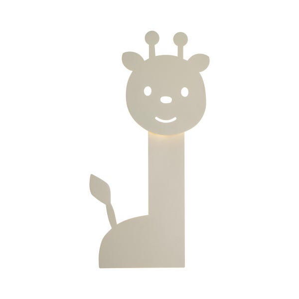 Wandleuchte für das Kinderzimmer in Form einer Giraffe, weiß