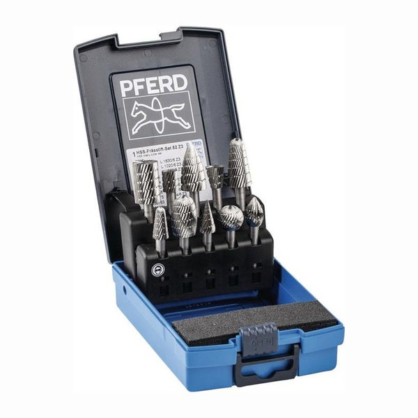 Pferd HSS Frässtift Set im blauen Koffer