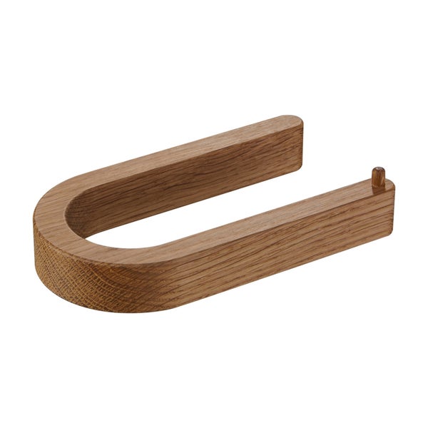 Toilettenpapierhalter in U-Form aus Eichenholz