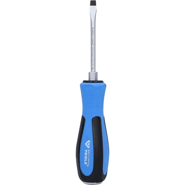BRILLIANT TOOLS Schraubendreher Schlitz mit Schlagkappe 5,0 x 75 mm - BT031049