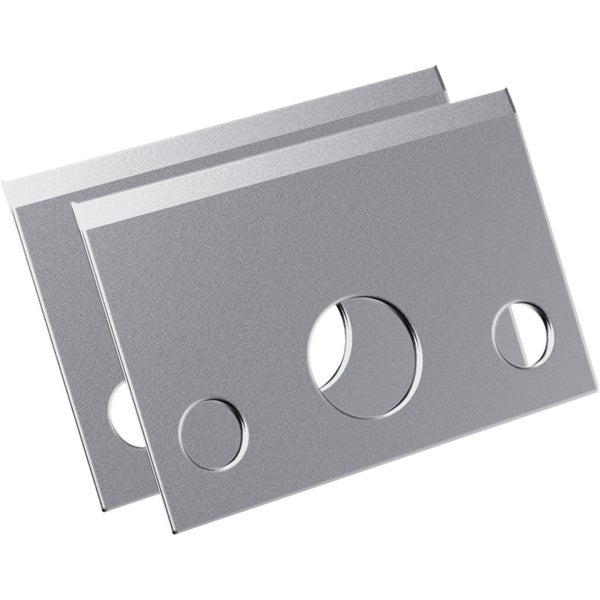 Zwei Spültischarmaturen-Rosetten