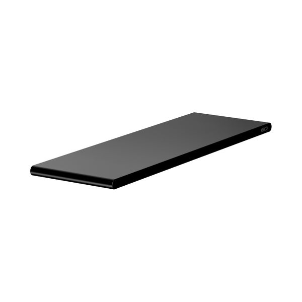 KEUCO Rose Duschablage 32,8 cm, zum Kleben/Schrauben, schwarz matt