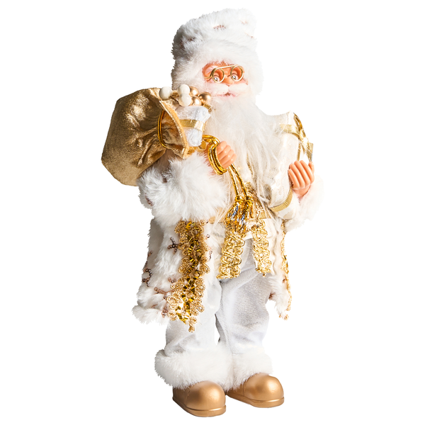 Dekorativer Weihnachtsmann mit Geschenkesack für die festliche Dekoration