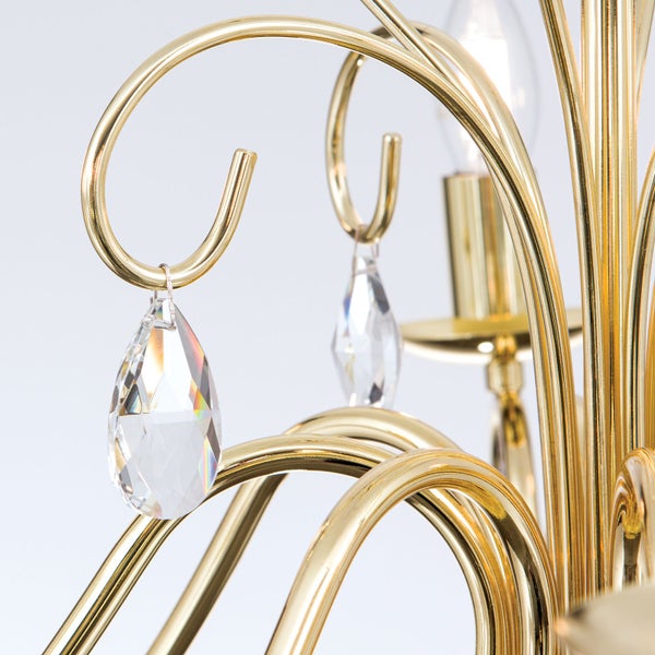 Kristall Kronleuchter Alessia 68 cm x 58 cm 8 x E14 Gold