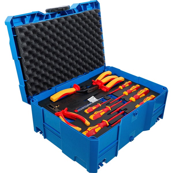 BGS Werkzeugkoffer mit Schraubendrehern, Zangen und Steckschlüsseln