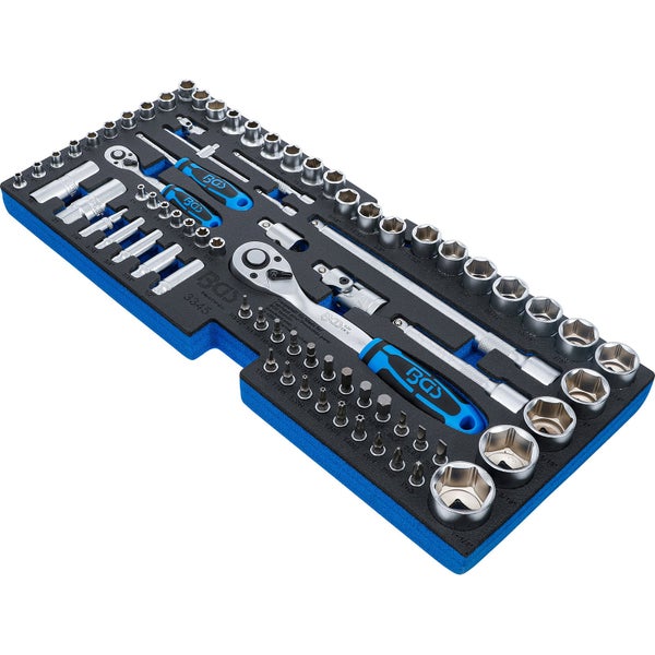 BGS Werkzeugkoffer mit Ratschen, Steckschlüsseln und Bits