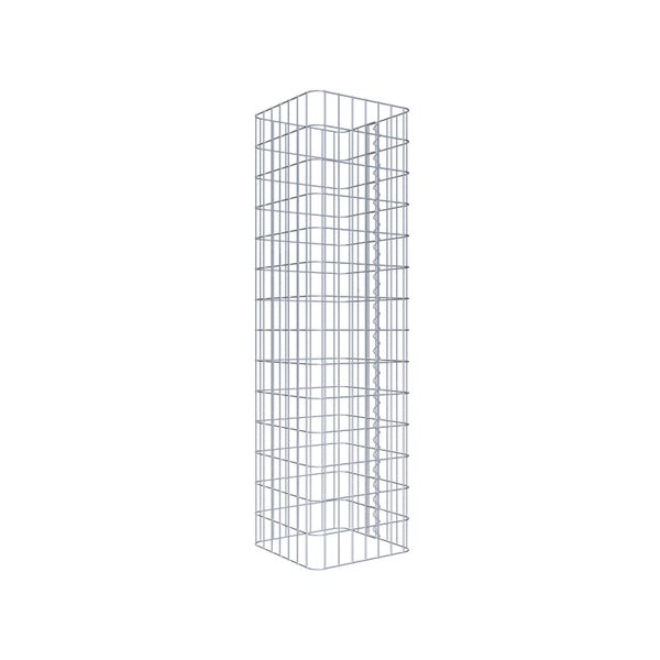 Gabionensäule 37 x 37 cm, MW 5 x 10 cm eckig - Höhe: 1,40 m
