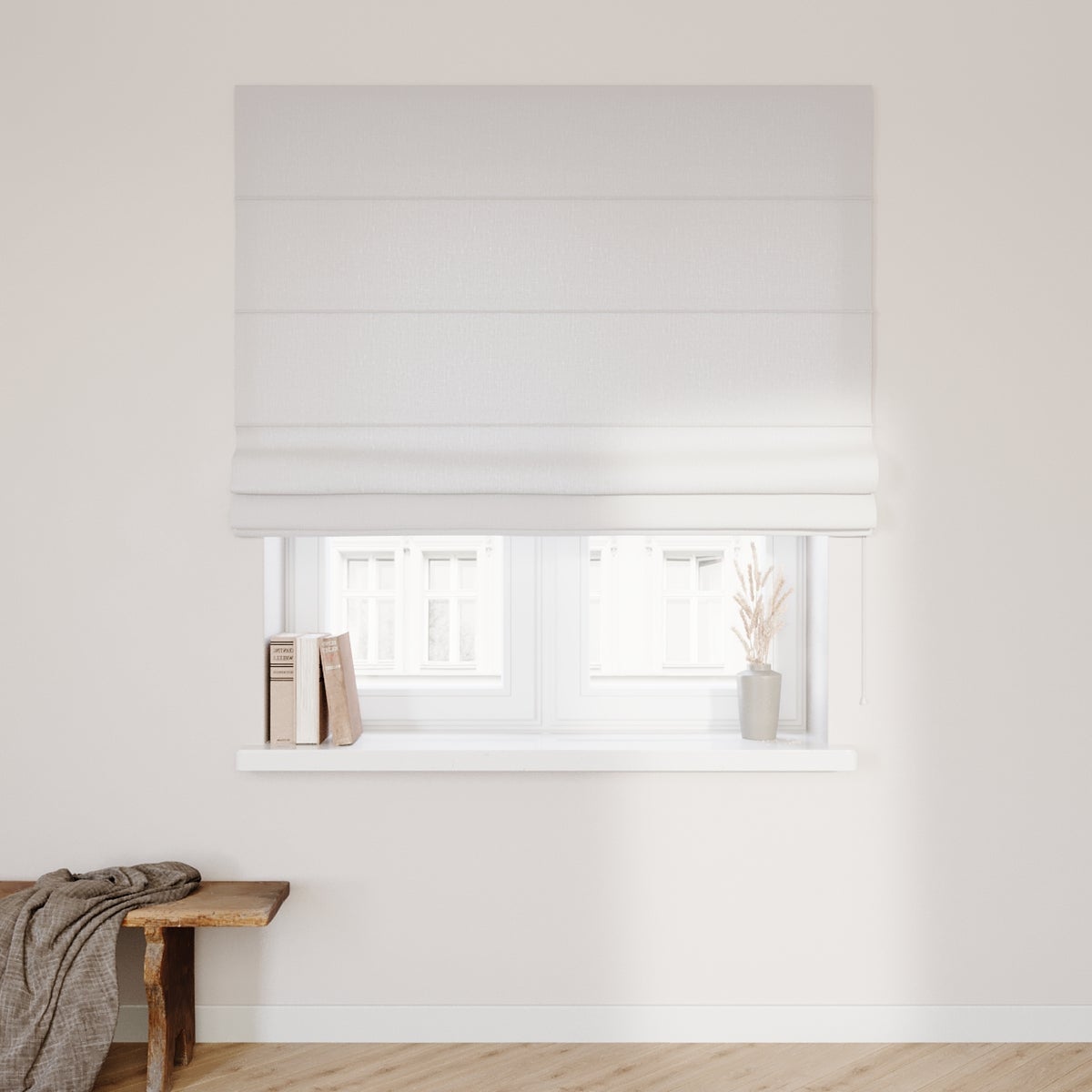 RAFFROLLO Leinen weiß, 50x60 cm