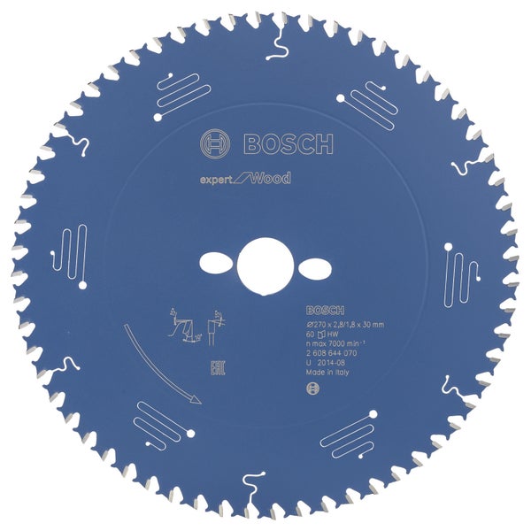 Bosch Kreissägeblatt Expert for Wood für Handkreissägen 270 x 30 x 2,8 mm 60 - 2608644070
