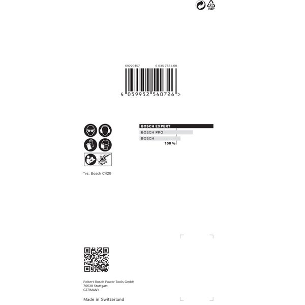 Verpackungsaufdruck mit Sicherheitsinformationen und Herstellerdetails