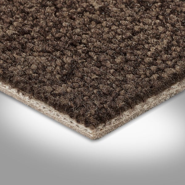 Teppich Auslegware dunkelbraun in Schlingen Qualität 500 cm Breite (Meterware)