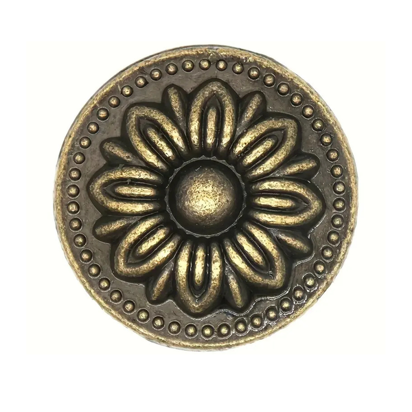 Möbelknopf mit floralem Muster
