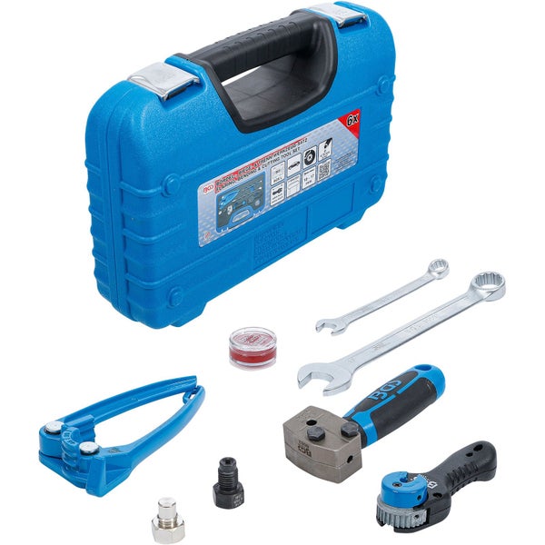 BGS Bördel-, Biege- und Trennwerkzeug-Satz mit Werkzeugkoffer und verschiedenen Werkzeugen