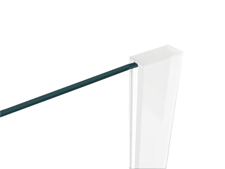 Glaswerk Westfalen - LiLy 70x200 cm Walk in Duschwand  Klarglas Weiß