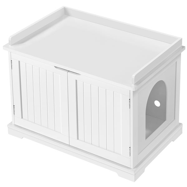Katzenhaus mit Eingang und Flügeltüren