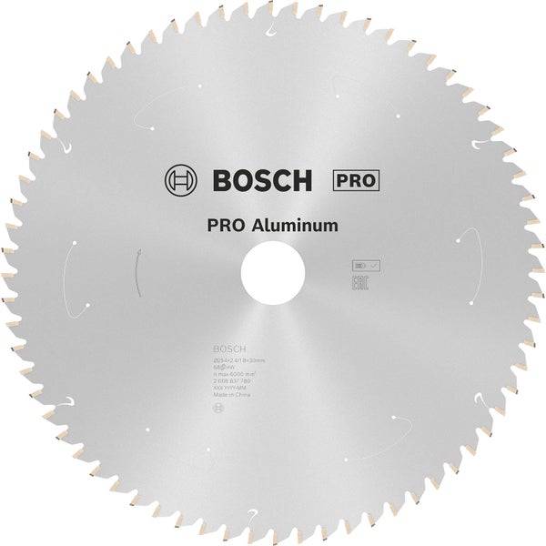 Bosch PRO Aluminium cordless Blatt für Kreissägen 254 x 2,4 x 30 mm - 2608837780