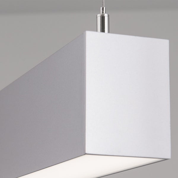Moderne rechteckige LED Pendelleuchte mit Metallgehäuse