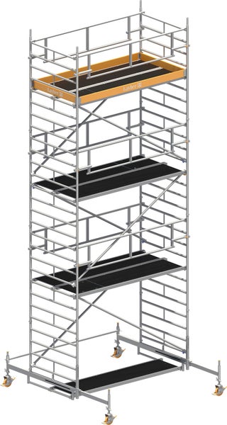 Rollgerüst mit mehreren Arbeitsbühnen