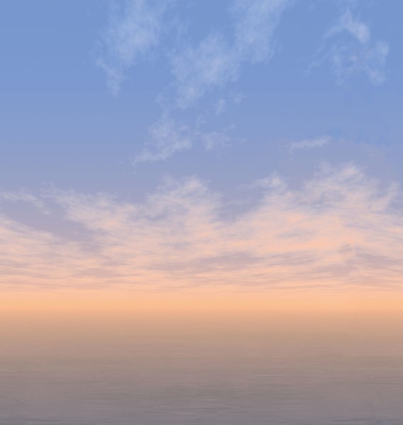 Ansicht von Himmel und Meer