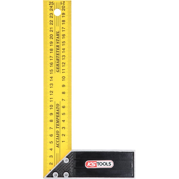 Winkel aus Stahl mit Messskala